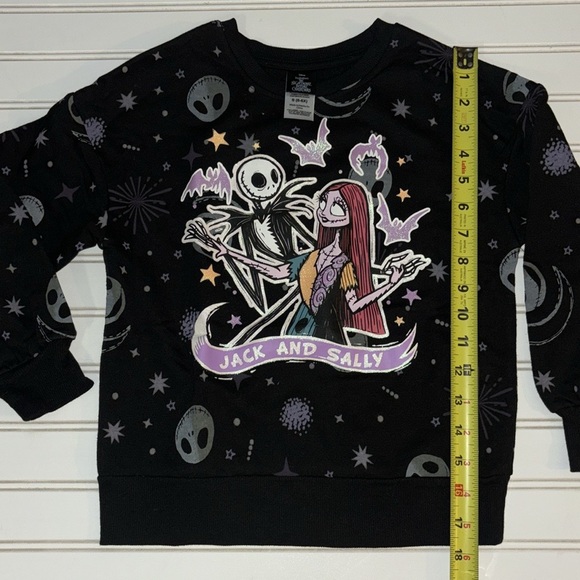 Nightmare Before Christmas NBC Jack and Sally Pullover Girls Sweatshirt NWOT - Picture 7 of 16